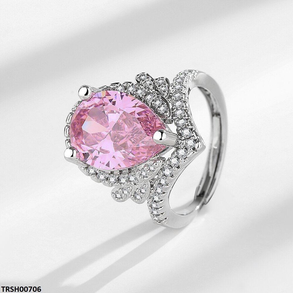 TRSH00706 JJF Tear Crown Ring Adjustable - TRSH