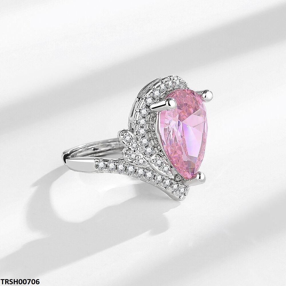 TRSH00706 JJF Tear Crown Ring Adjustable - TRSH