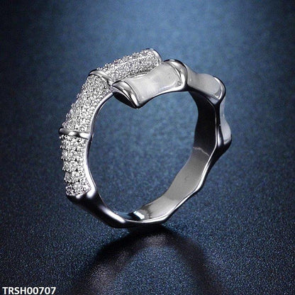 TRSH00707 ZFQ Stainless Steel Bamboo Ring Adjustable -  TRSH