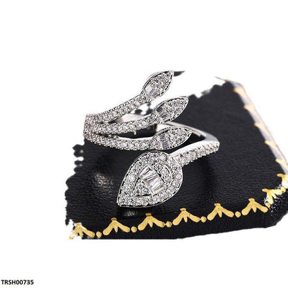 TRSH00735 KYC Double Sided Tear Face Ring Adjustable - TRSH