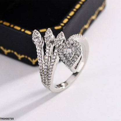 TRSH00735 KYC Double Sided Tear Face Ring Adjustable - TRSH