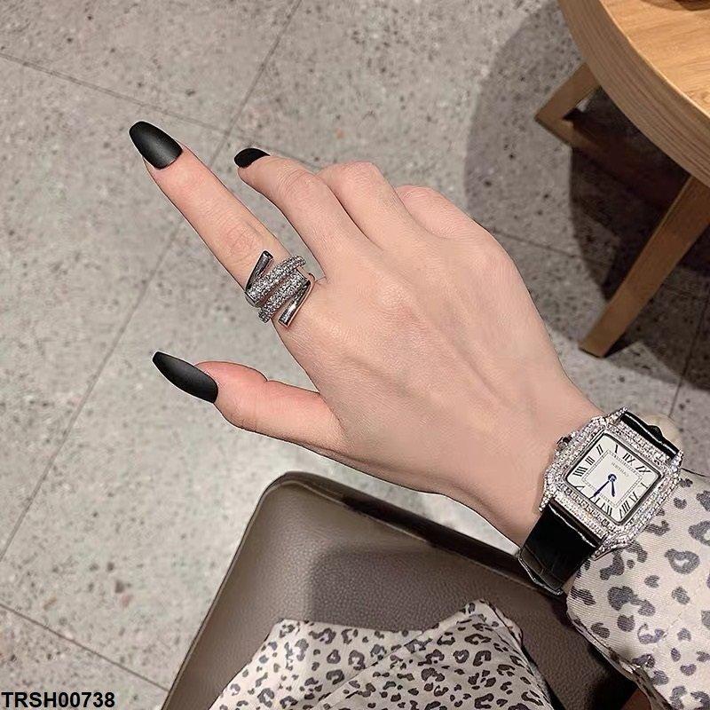 TRSH00738 CJD Double Round Stick Ring Adjustable - TRSH