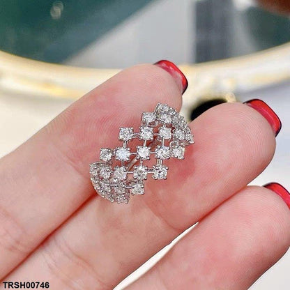 TRSH00746 CJD Cross Stone Ring - TRSH