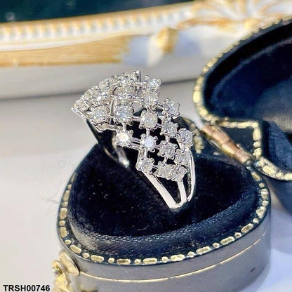 TRSH00746 CJD Cross Stone Ring - TRSH