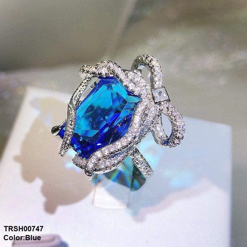 TRSH00747 CJD Rectangle Bow Ring Adjustable - TRSH