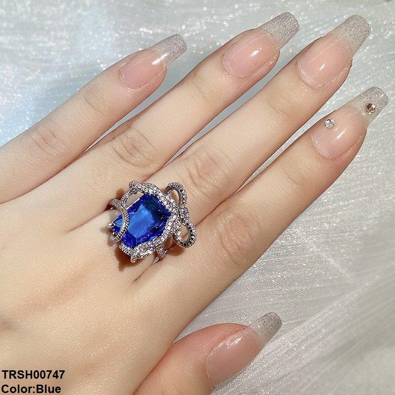 TRSH00747 CJD Rectangle Bow Ring Adjustable - TRSH