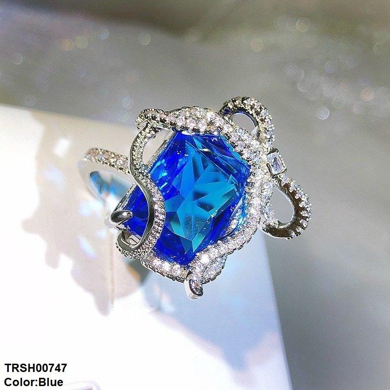 TRSH00747 CJD Rectangle Bow Ring Adjustable - TRSH