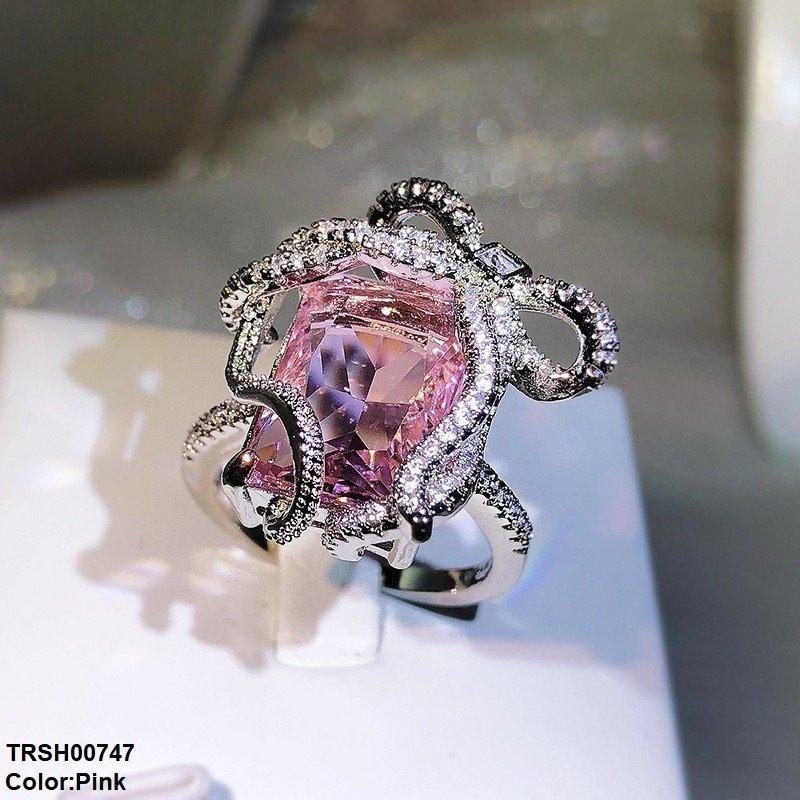 TRSH00747 CJD Rectangle Bow Ring Adjustable - TRSH