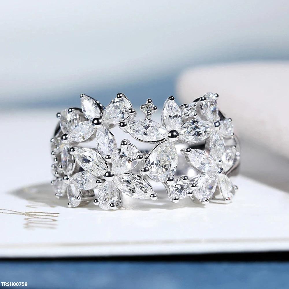 TRSH00758 CSH Marquise Flower Ring - TRSH