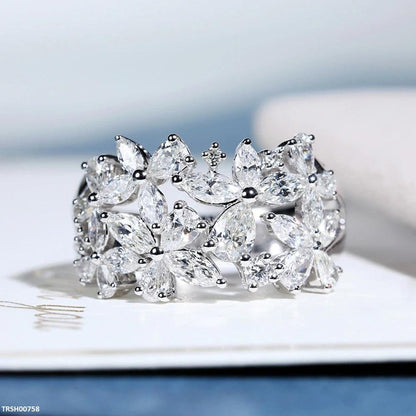 TRSH00758 CSH Marquise Flower Ring - TRSH