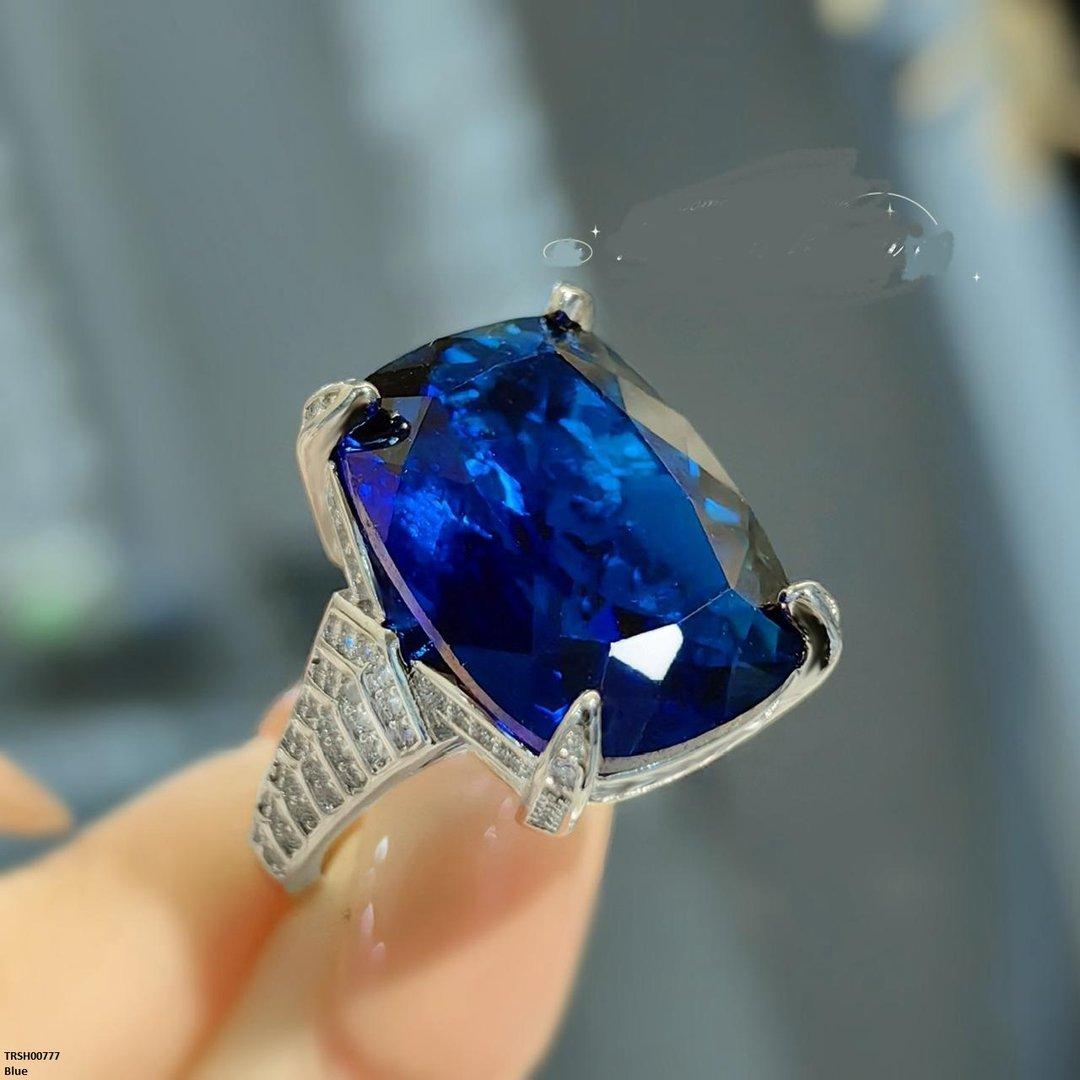 TRSH00777 GWH Imp Zircon Crystal Stone Adjustable Ring - TRSH