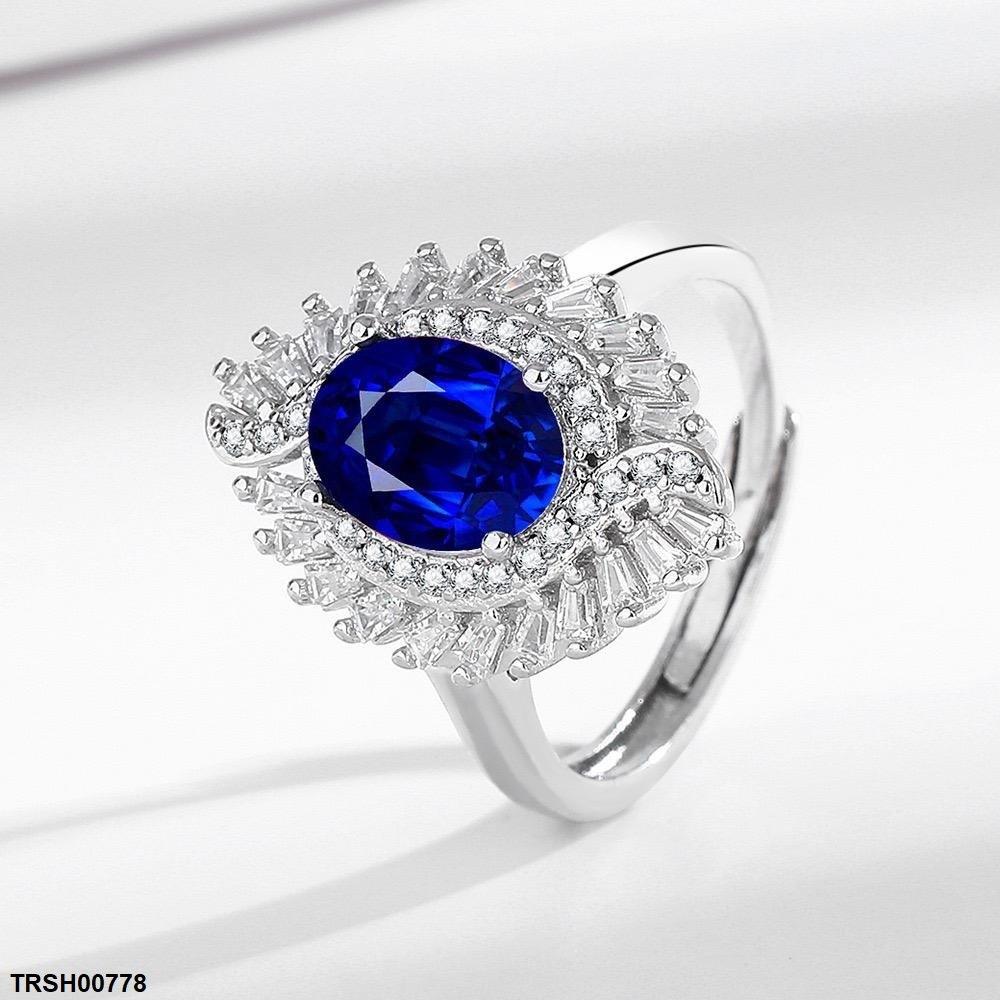 TRSH00778 BLX Oval Baguette Ring Adjustable - TRSH