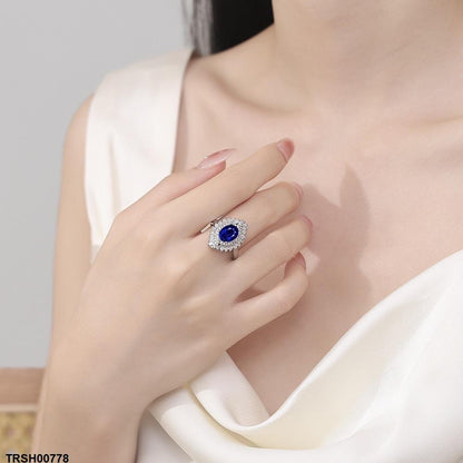 TRSH00778 BLX Oval Baguette Ring Adjustable - TRSH