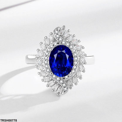 TRSH00778 BLX Oval Baguette Ring Adjustable - TRSH