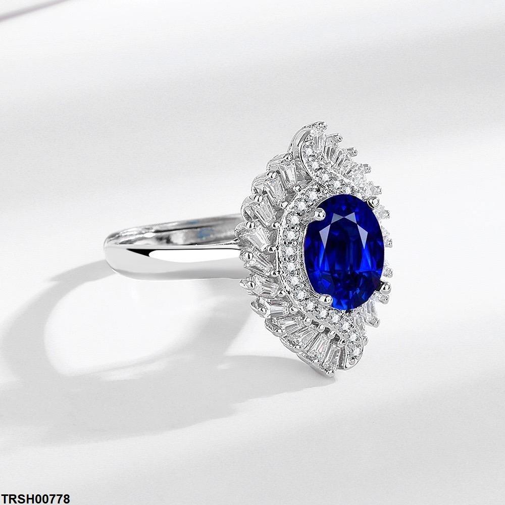 TRSH00778 BLX Oval Baguette Ring Adjustable - TRSH