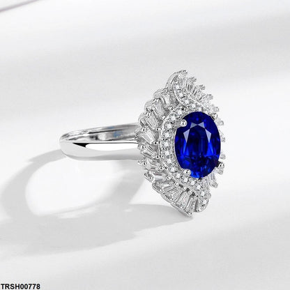 TRSH00778 BLX Oval Baguette Ring Adjustable - TRSH