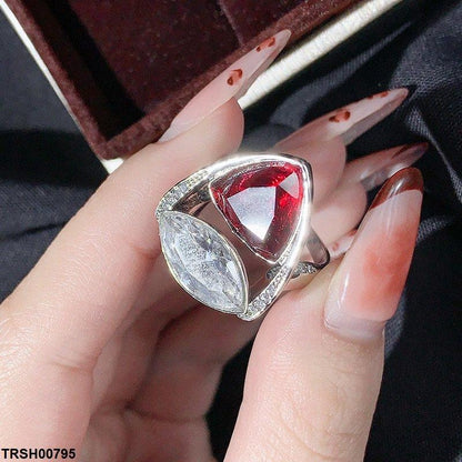 TRSH00795 KYC Imp Double Stone Ring -  TRSH