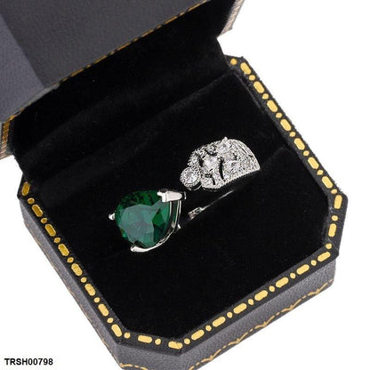 TRSH00798 KYC Tear Stone Ring Adjustable - TRSH
