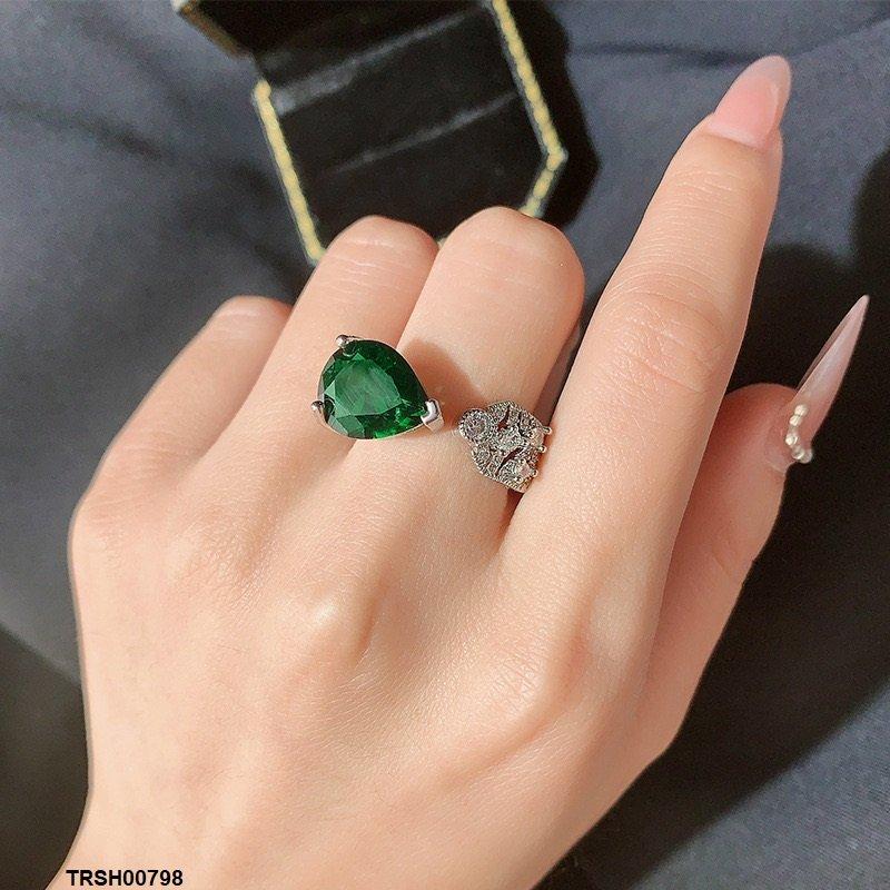 TRSH00798 KYC Tear Stone Ring Adjustable - TRSH