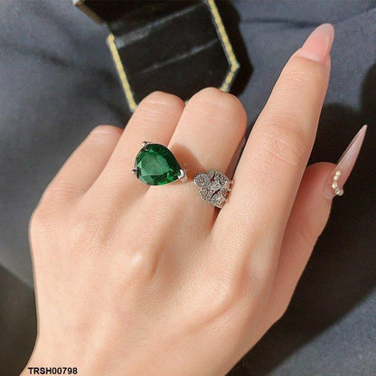 TRSH00798 KYC Tear Stone Ring Adjustable - TRSH