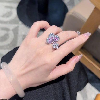 TRSH00806 CJD Flower Ring Adjustable - TRSH