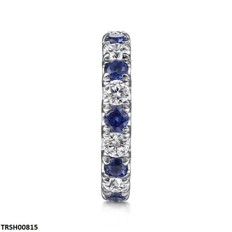 TRSH00815 CSH Round Sapphire Eternity Ring - TRSH