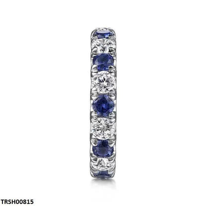 TRSH00815 CSH Round Sapphire Eternity Ring - TRSH