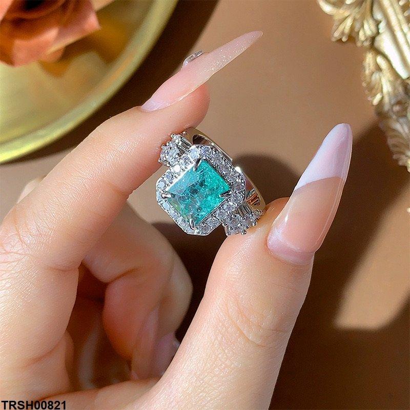 TRSH00821 KYC Square ZIRCON Ring Adjustable - TRSH