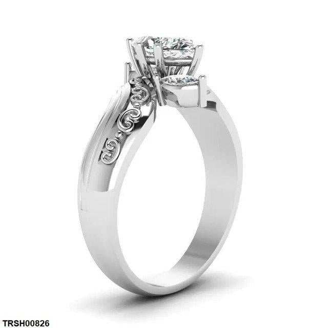 TRSH00826 YLE Marquise Round Ring - TRSH
