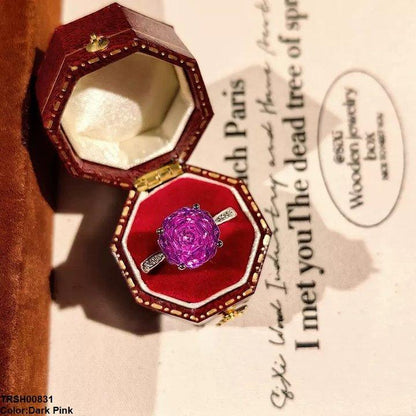 TRSH00831 BJF Round Cathedral Ring Adjustable - TRSH