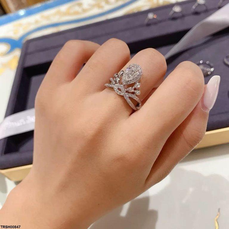 TRSH00847 CJD Tear Crown Ring - TRSH