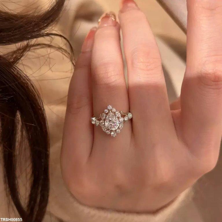 TRSH00855 GWH Tear ZIRCON  Ring Adjustable - TRSH