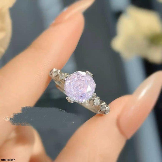 TRSH00857 GWH Round ZIRCON Ring Adjustable - TRSH