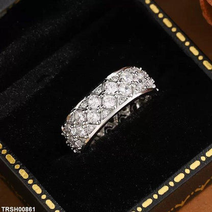 TRSH00861 KYC Round Stone ZIRCON Ring - TRSH