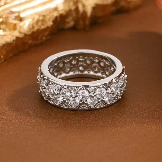 TRSH00861 KYC Round Stone ZIRCON Ring - TRSH