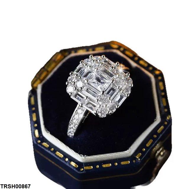 TRSH00867 KYC Square Stone Ring - TRSH