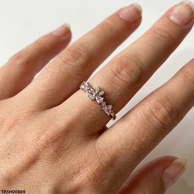 TRSH00869 DNG Bow/Heart Ring Adjustable - TRSH