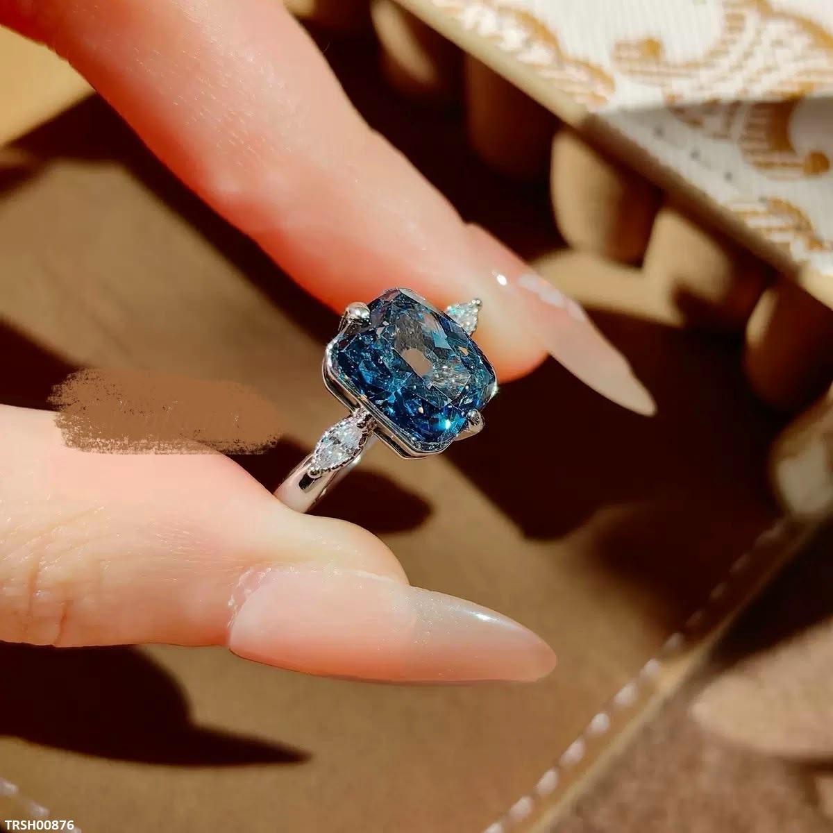 TRSH00876 GWH Rectangle Stone Adjustable Ring - TRSH