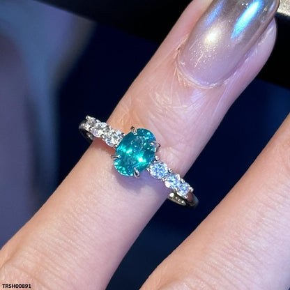 TRSH00891 KRL Oval ZIRCON Stone Ring Adjustable - TRSH