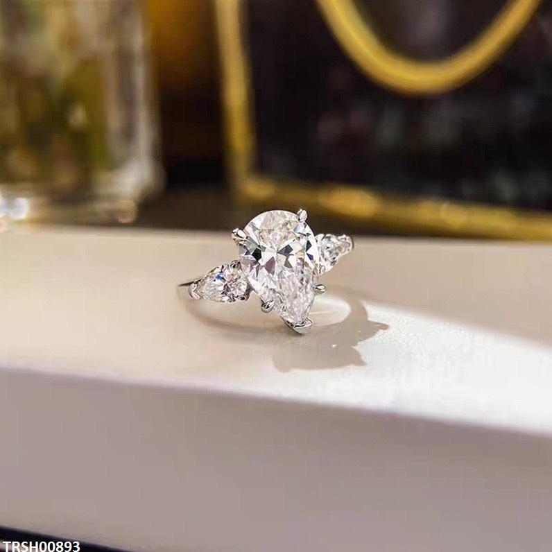 TRSH00893 KRL Tear ZIRCON Stone Ring Adjustable - TRSH