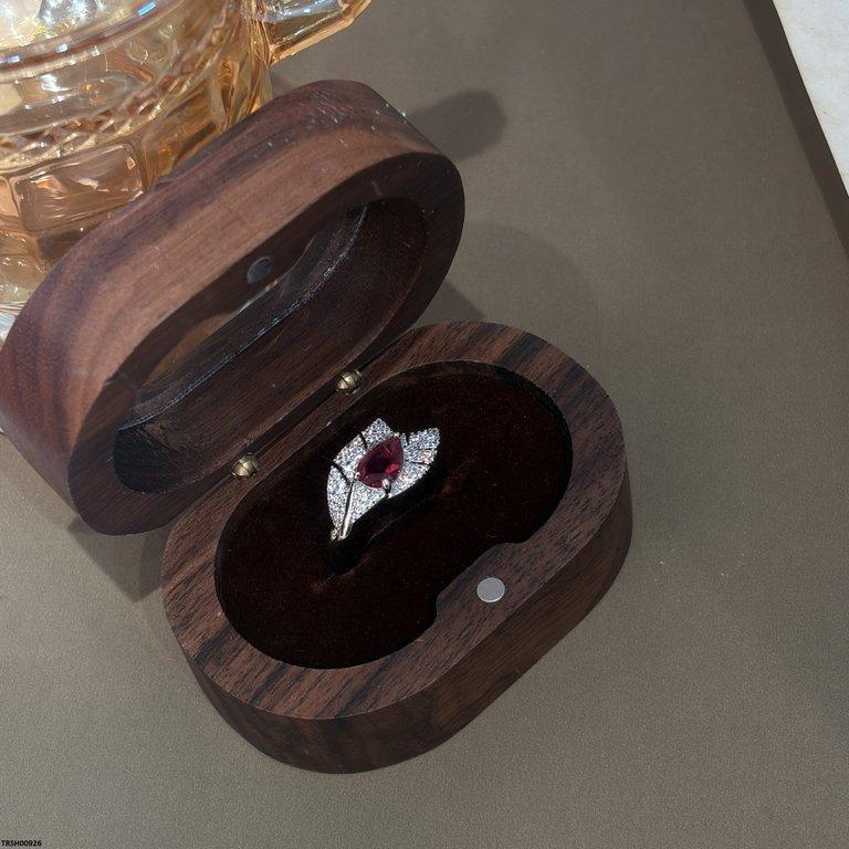TRSH00926 CJD Tear Leaf Ring Adjustable - TRSH