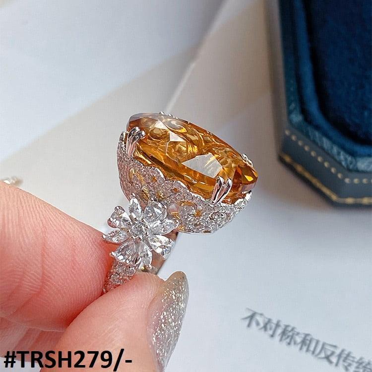 TRSH279 KRL Oval/Flower Adjustable Ring