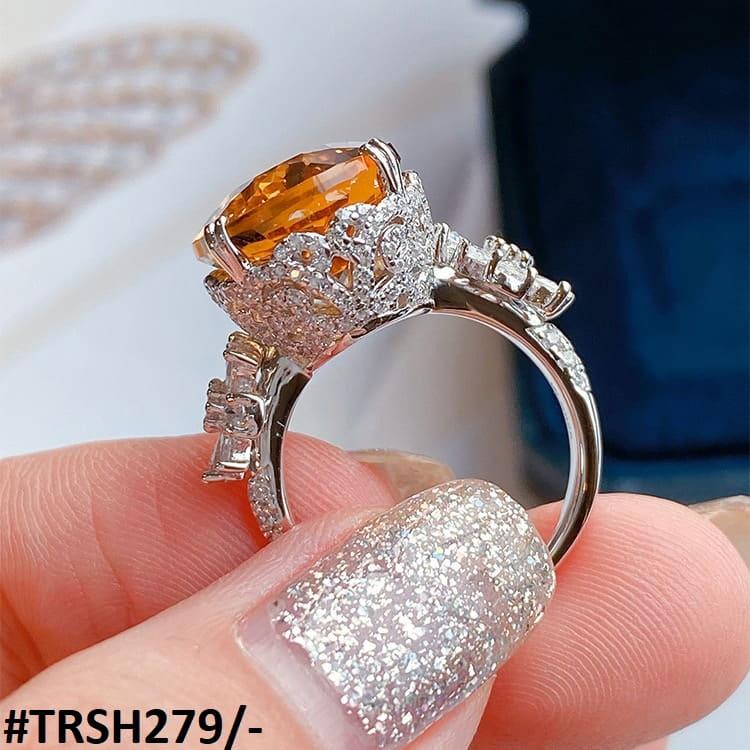 TRSH279 KRL Oval/Flower Adjustable Ring