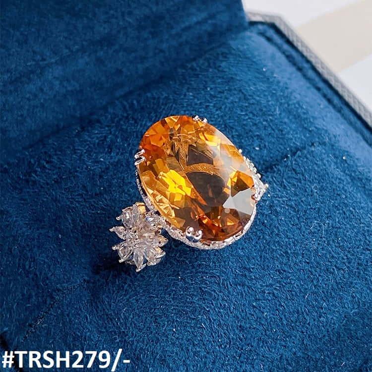 TRSH279 KRL Oval/Flower Adjustable Ring