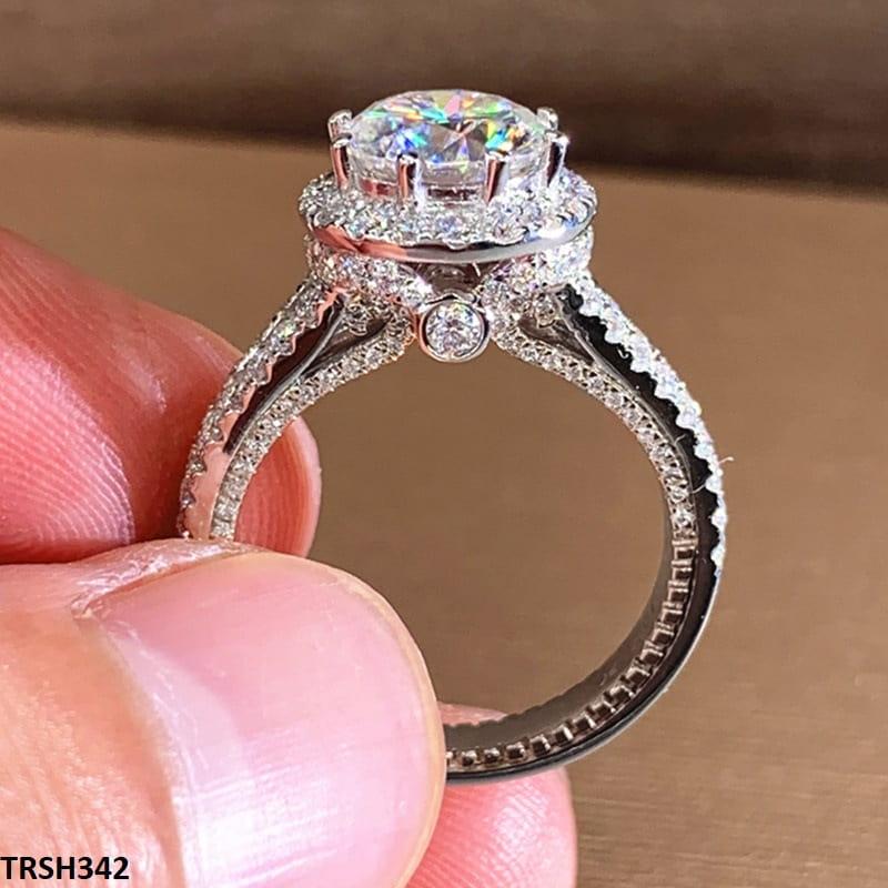 TRSH342 CSH Cathredral Crystal Step Ring