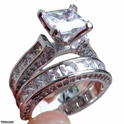 TRSH360 YLE Diamond Cut Couple Ring