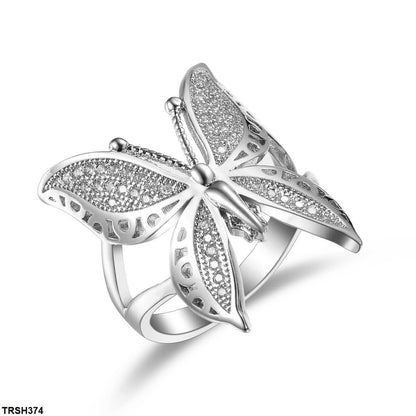 TRSH374 YLE Butterfly Ring Adjustable