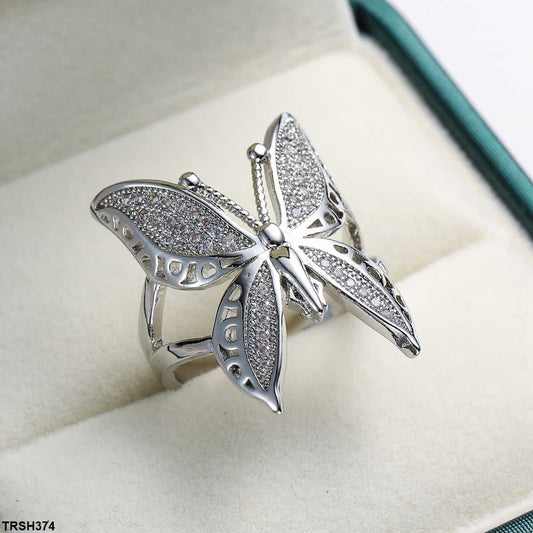 TRSH374 YLE Butterfly Ring Adjustable