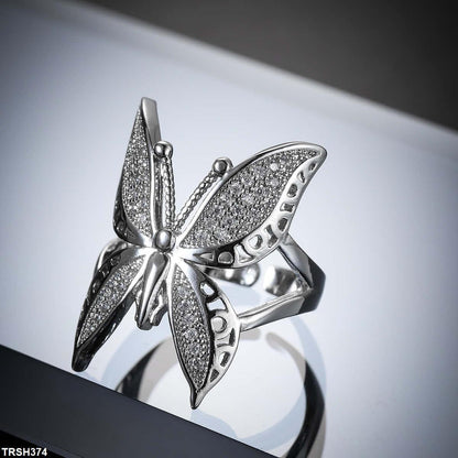 TRSH374 YLE Butterfly Ring Adjustable