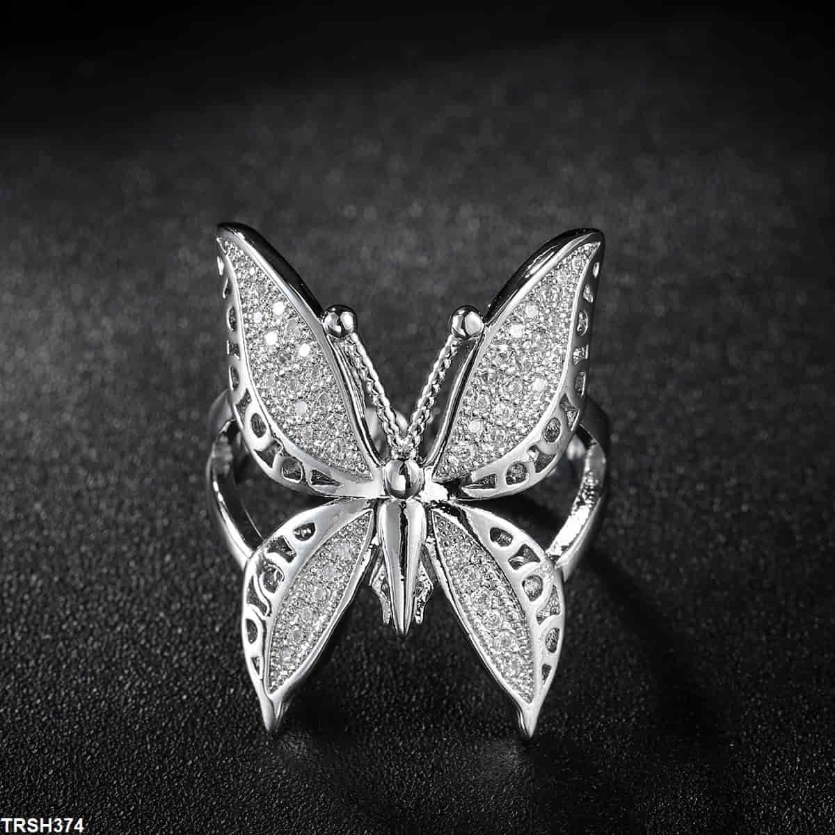 TRSH374 YLE Butterfly Ring Adjustable
